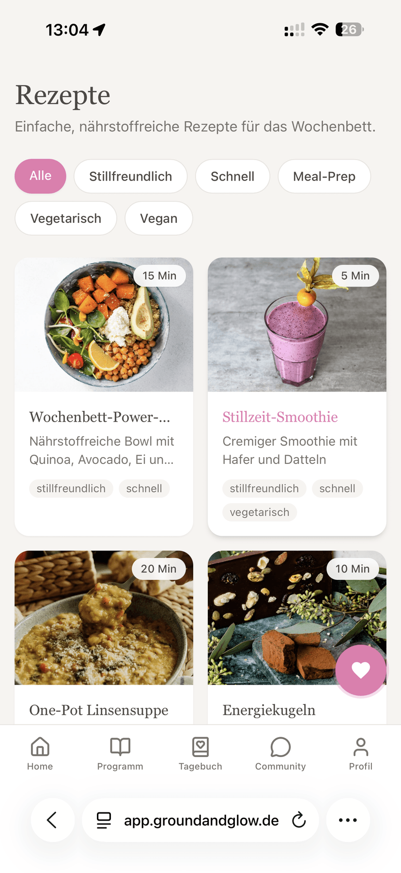 Ground & Glow Rezepte